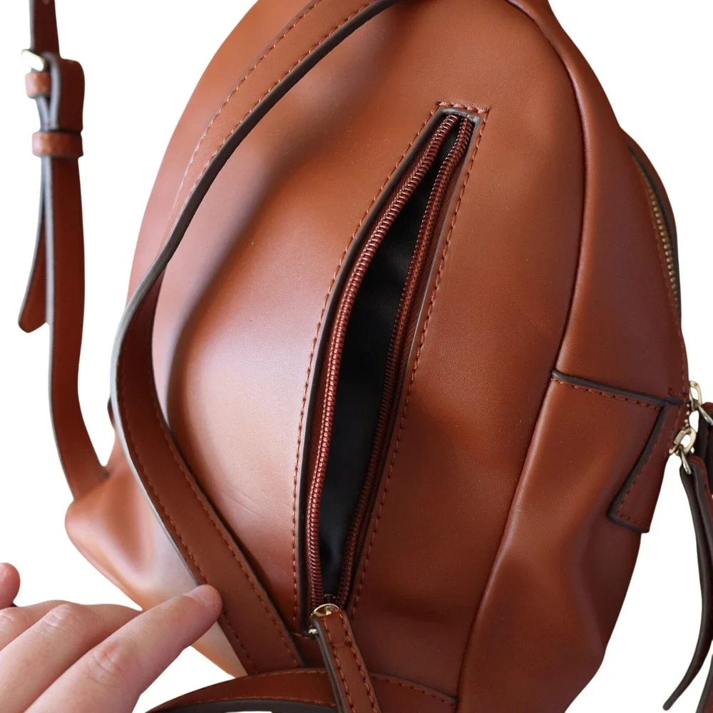 Fiorelli Brown Faux Leather Mini Backpack‎ Est 1988 Adjustable Made in London